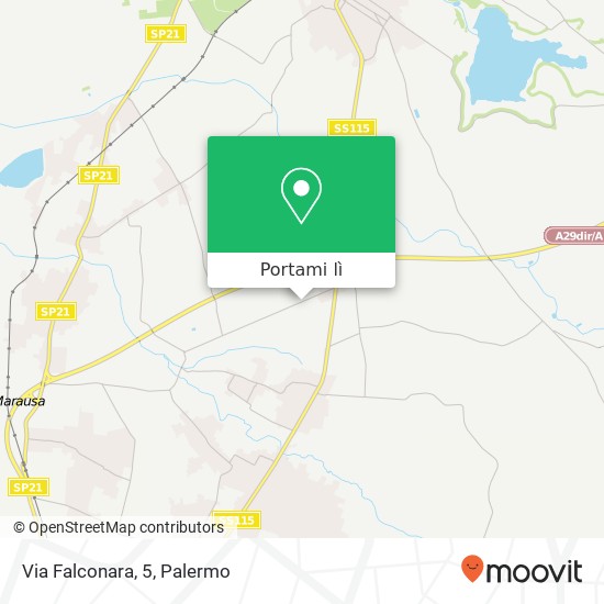 Mappa Via Falconara, 5