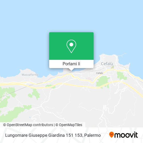Mappa Lungomare Giuseppe Giardina  151 153