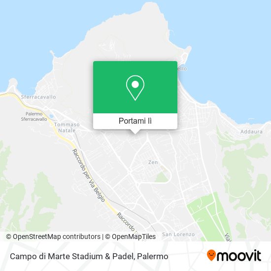 Mappa Campo di Marte Stadium & Padel