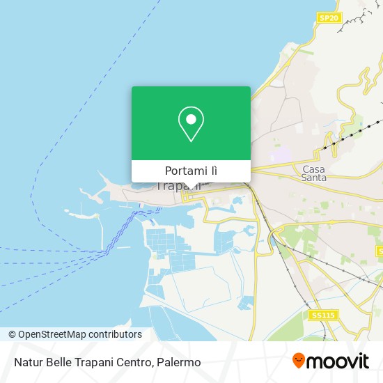 Mappa Natur Belle Trapani Centro