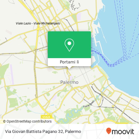 Mappa Via Giovan Battista Pagano  32
