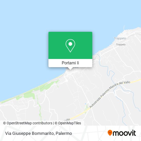 Mappa Via Giuseppe Bommarito