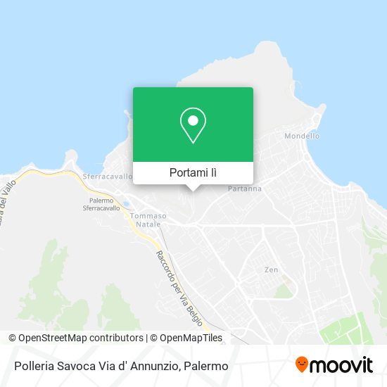 Mappa Polleria Savoca Via d' Annunzio