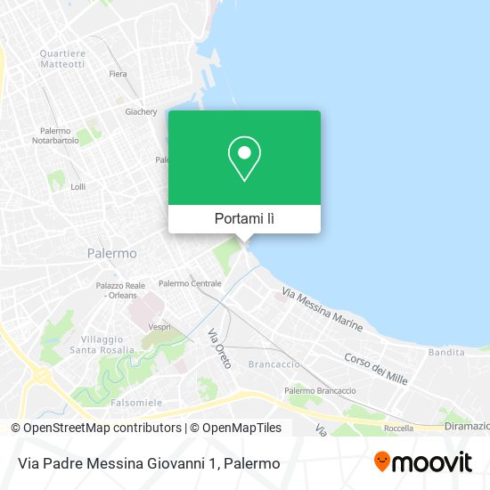 Mappa Via Padre Messina Giovanni  1