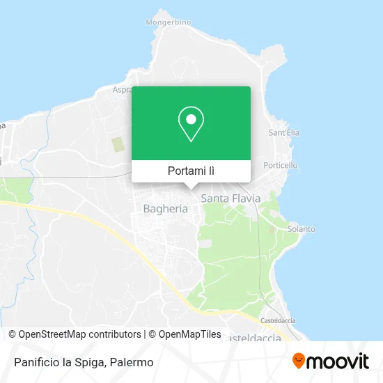 Mappa Panificio la Spiga