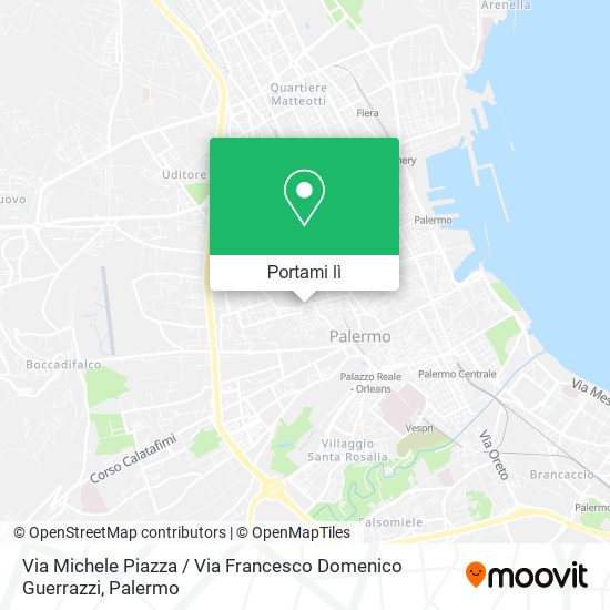 Mappa Via Michele Piazza / Via Francesco Domenico Guerrazzi