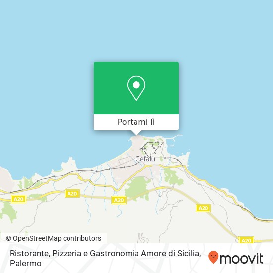 Mappa Ristorante, Pizzeria e Gastronomia Amore di Sicilia