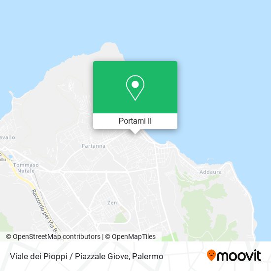 Mappa Viale dei Pioppi / Piazzale Giove
