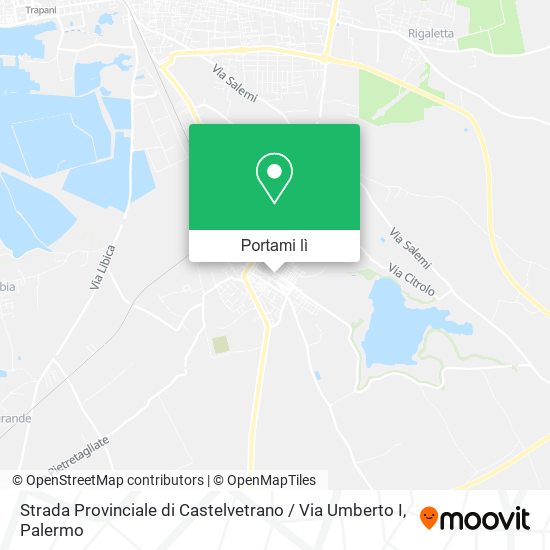 Mappa Strada Provinciale di Castelvetrano / Via Umberto I