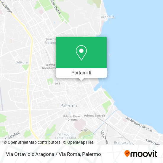 Mappa Via Ottavio d'Aragona / Via Roma