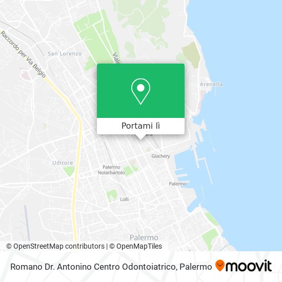 Mappa Romano Dr. Antonino Centro Odontoiatrico