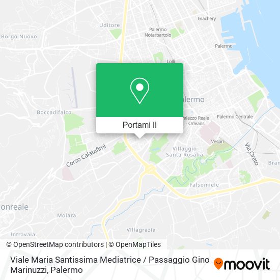 Mappa Viale Maria Santissima Mediatrice / Passaggio Gino Marinuzzi