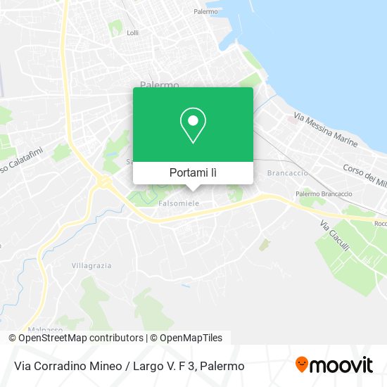 Mappa Via Corradino Mineo / Largo V. F 3