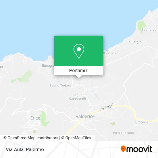 Mappa Via Aula