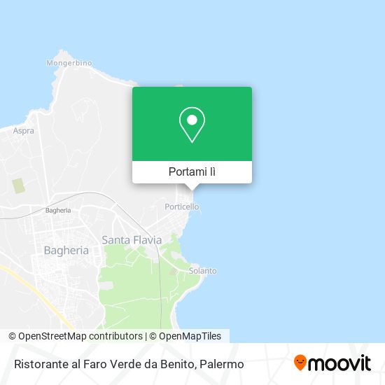 Mappa Ristorante al Faro Verde da Benito