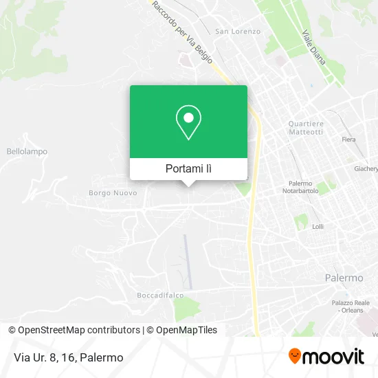 Mappa Via Ur. 8, 16
