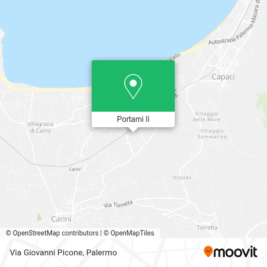 Mappa Via Giovanni Picone