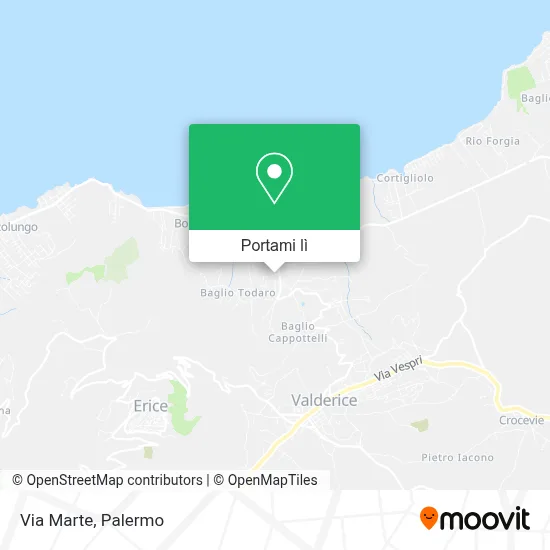 Mappa Via Marte