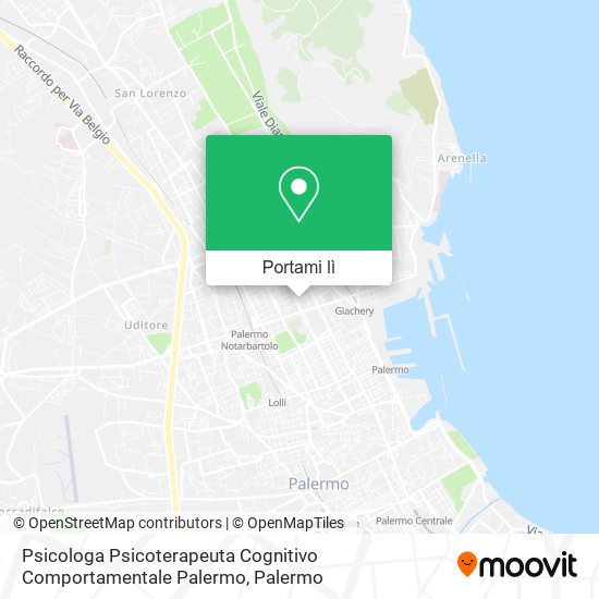 Mappa Psicologa Psicoterapeuta Cognitivo Comportamentale Palermo