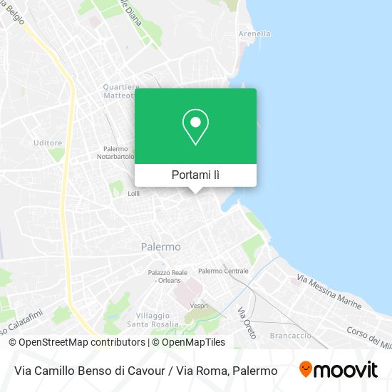 Mappa Via Camillo Benso di Cavour / Via Roma