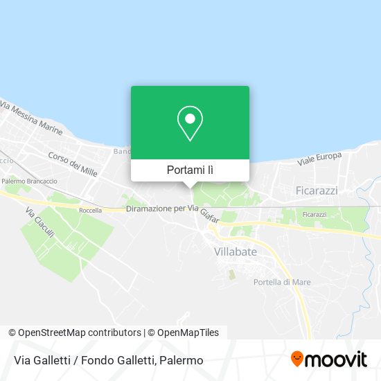 Mappa Via Galletti / Fondo Galletti