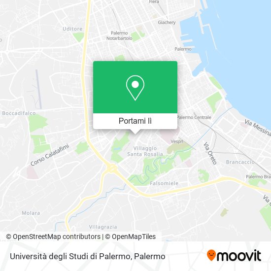 Mappa Università degli Studi di Palermo