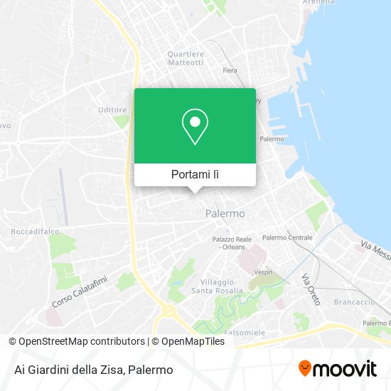 Mappa Ai Giardini della Zisa