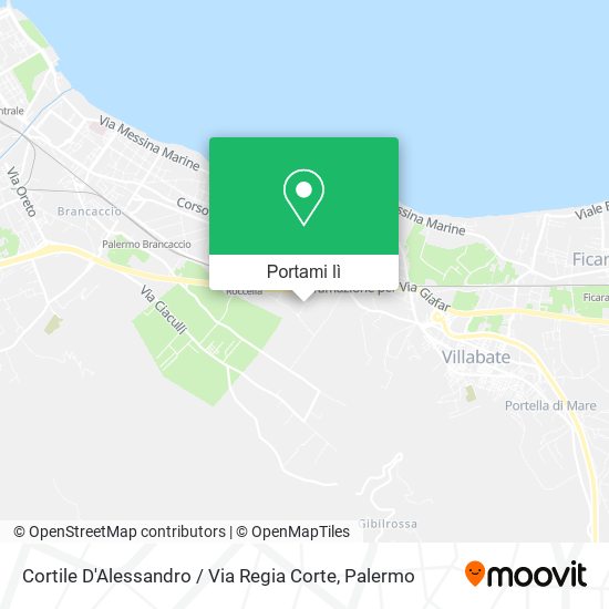Mappa Cortile D'Alessandro / Via Regia Corte