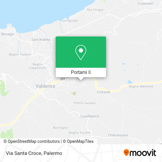 Mappa Via Santa Croce