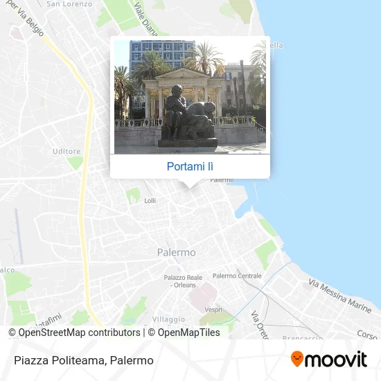 Mappa Piazza Politeama