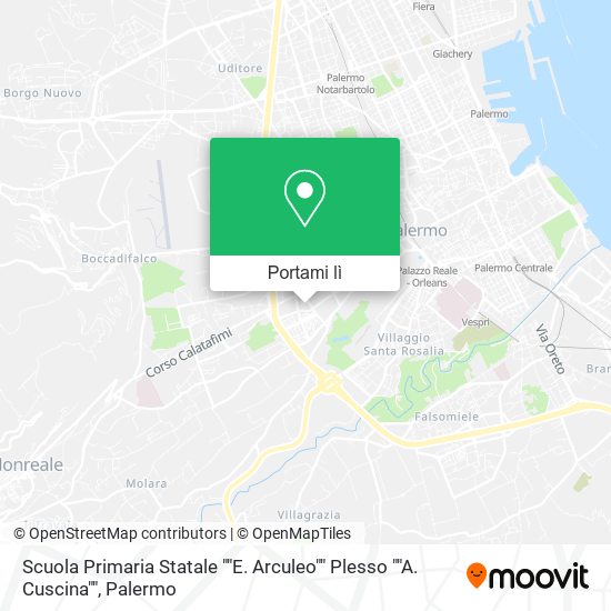 Mappa Scuola Primaria Statale ""E. Arculeo"" Plesso ""A. Cuscina""