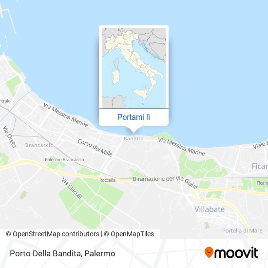 Mappa Porto Della Bandita