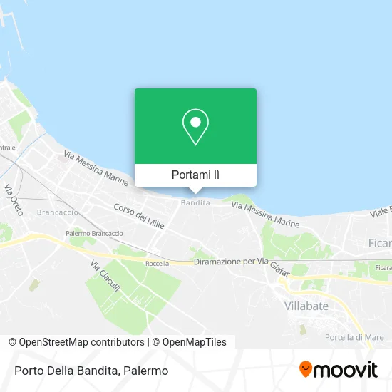 Mappa Porto Della Bandita