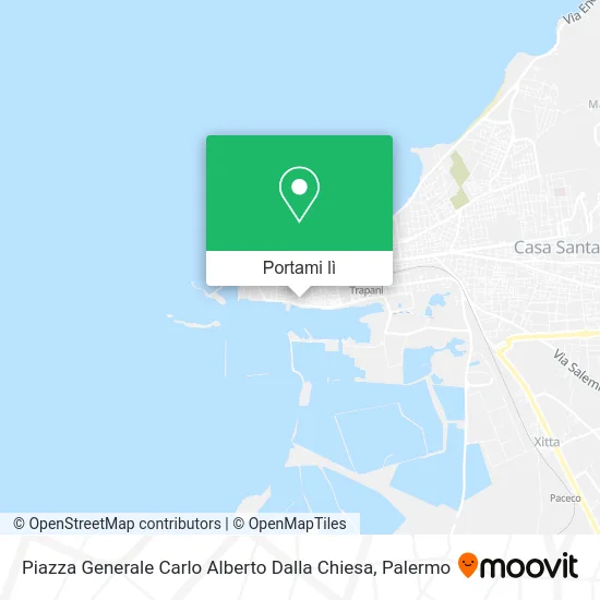 Mappa Piazza Generale Carlo Alberto Dalla Chiesa