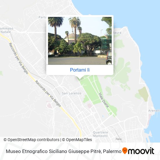 Mappa Museo Etnografico Siciliano Giuseppe Pitrè