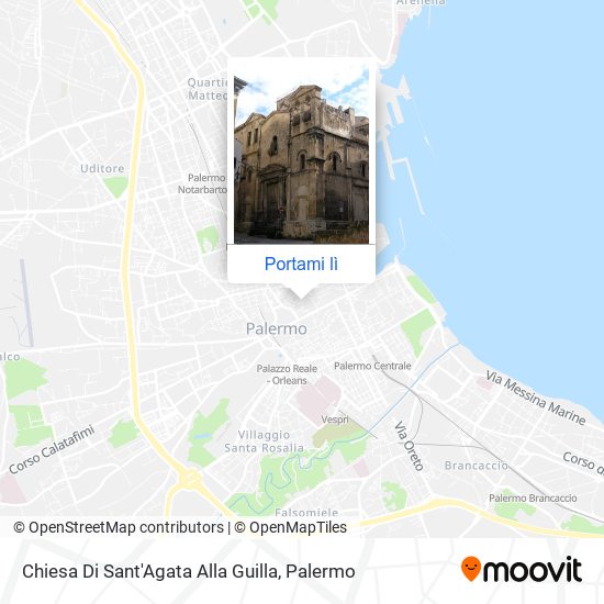 Mappa Chiesa Di Sant'Agata Alla Guilla