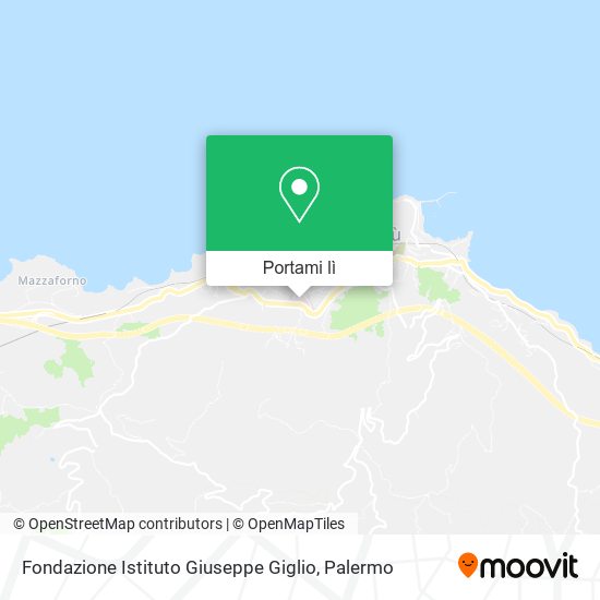 Mappa Fondazione Istituto Giuseppe Giglio