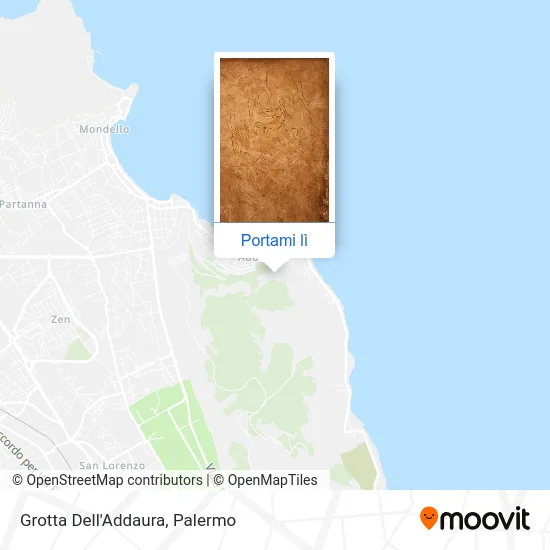 Mappa Grotta Dell'Addaura