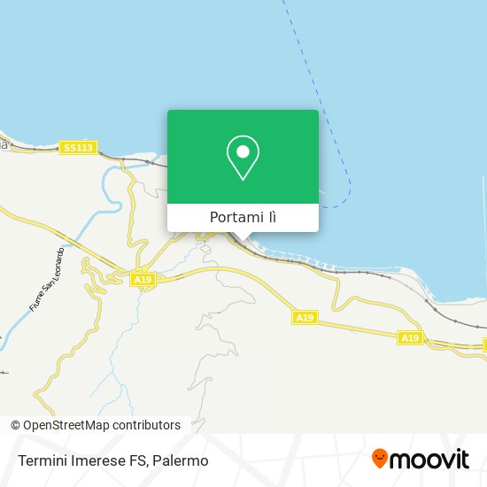 Mappa Termini Imerese FS