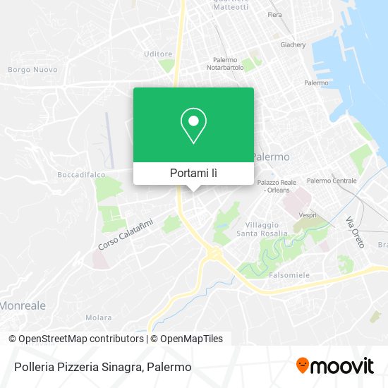 Mappa Polleria Pizzeria Sinagra