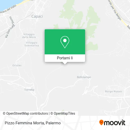 Mappa Pizzo Femmina Morta