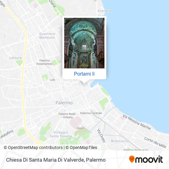 Mappa Chiesa Di Santa Maria Di Valverde