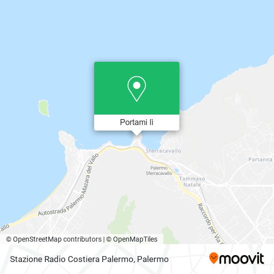 Mappa Stazione Radio Costiera Palermo