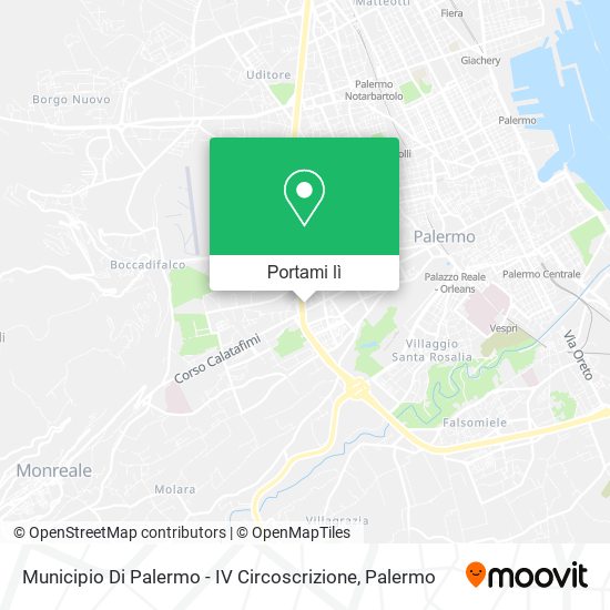 Mappa Municipio Di Palermo - IV Circoscrizione