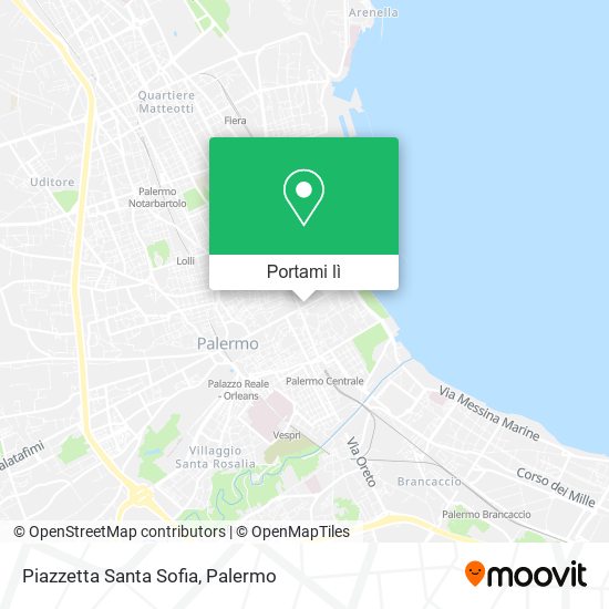 Mappa Piazzetta Santa Sofia