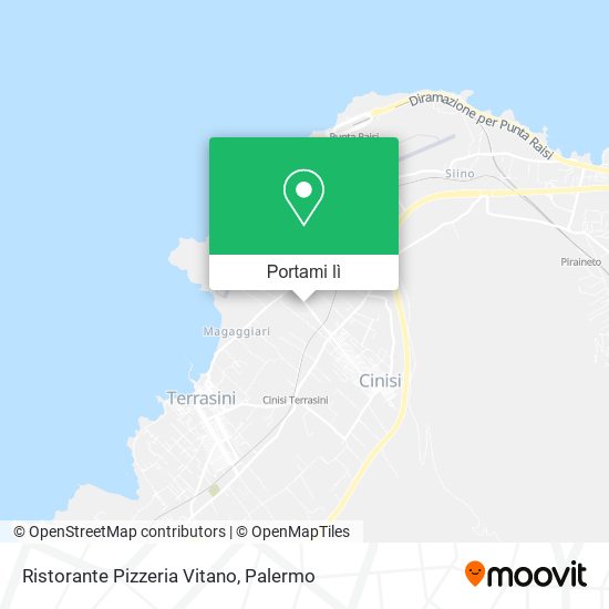 Mappa Ristorante Pizzeria Vitano