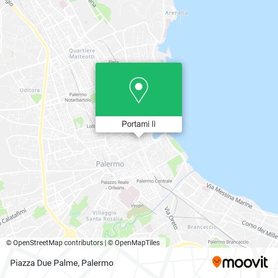 Mappa Piazza Due Palme