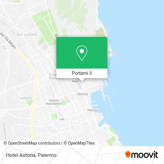 Mappa Hotel Astoria