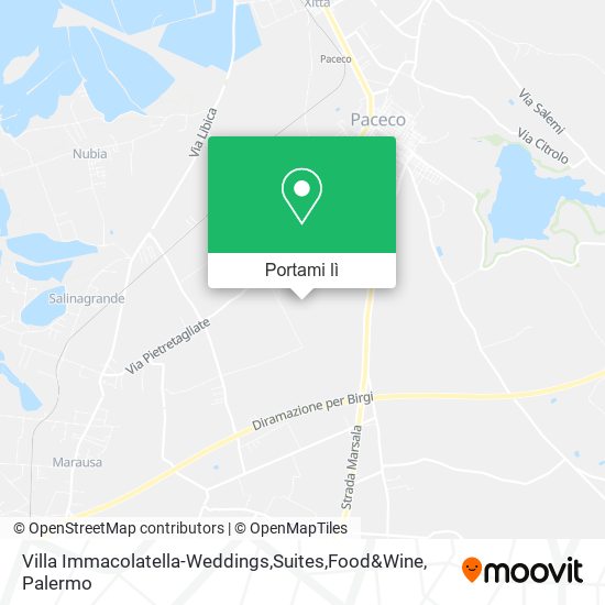Mappa Villa Immacolatella-Weddings,Suites,Food&Wine