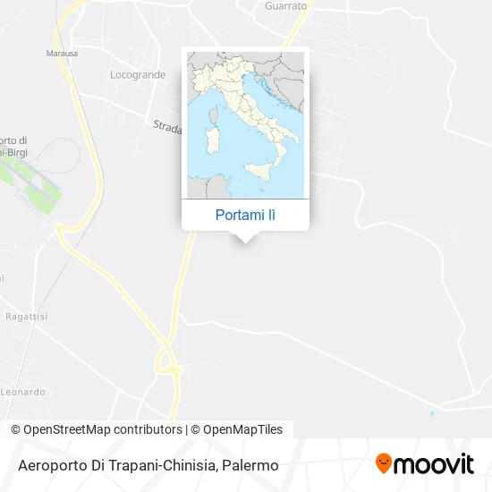 Mappa Aeroporto Di Trapani-Chinisia